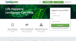 Desktop Screenshot of lendgreen.com
